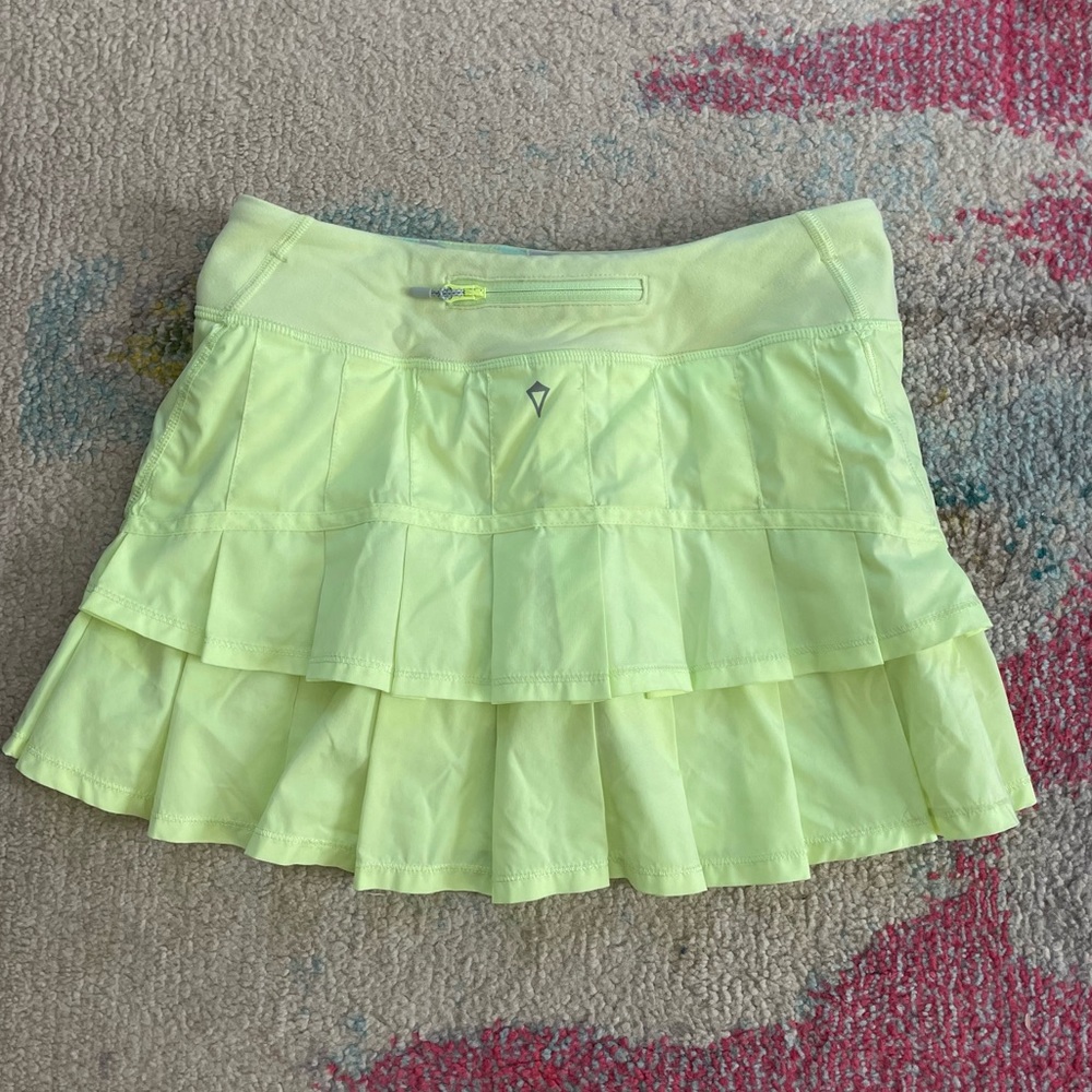 Ivivva Lululemon Yellow Ruffle Mini Tennis Skirt